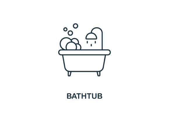 Bathtub Icon Graphics and Icons