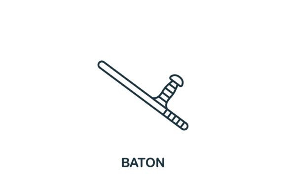 Baton Icon: Graphics and Icons for Modern Design
