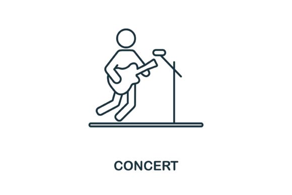 Concert Icon: Graphics and Icons for Creative Design