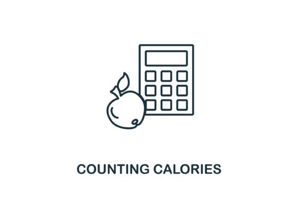 Counting Calories Icon Graphics and Icons