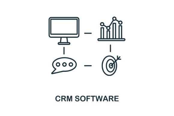 Crm Software Icon: Graphics and Icons for Design Projects