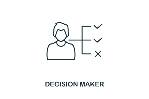 Decision Maker Icon Graphics and Icons