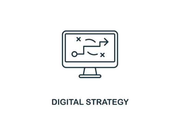 Digital Strategy Icon: Graphics and Icons for Creative Sellers