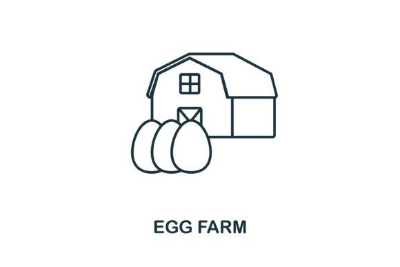Egg Farm Icon: Graphics and Icons for Branding