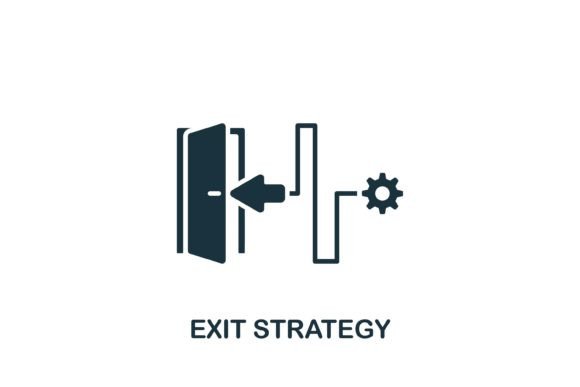 Exit Strategy Icon: Graphics for Modern Branding