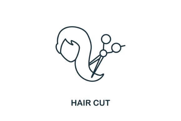 Hair Cut Icon: Graphics and Icons for Creative Design