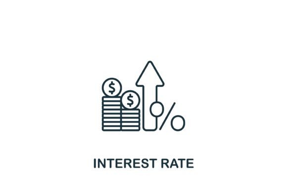 Interest Rate Icon Graphics and Icons