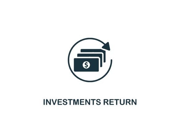 Investments Return Icon: Graphics and Icons for Real Projects