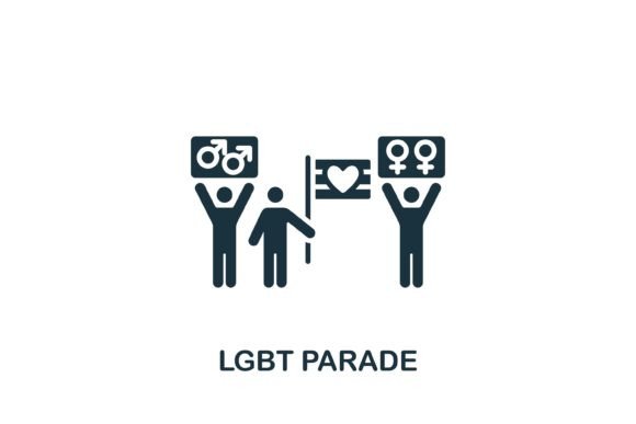 Lgbt Parade Icon Graphics and Icons