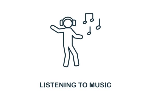 Listening to Music Icon: Graphics and Icons for Local Branding