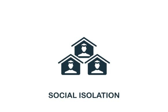 Social Isolation Icon: Graphics and Icons for Branding
