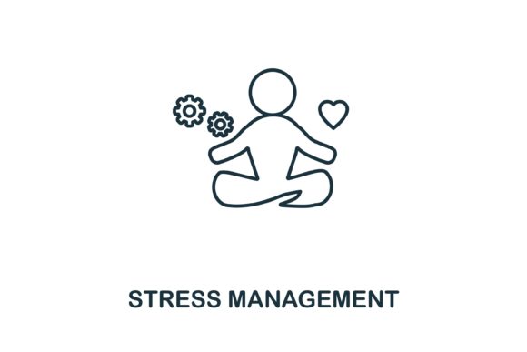 Stress Management Icon: Graphics and Icons for Branding