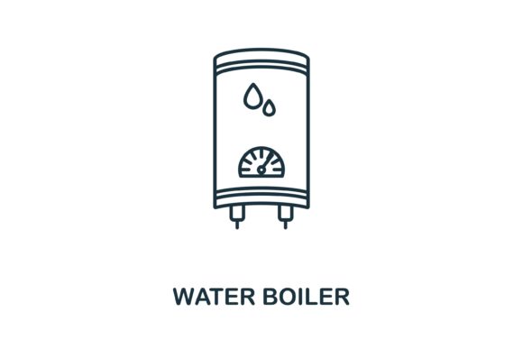 Water Boiler Icon: Graphics and Icons for Branding