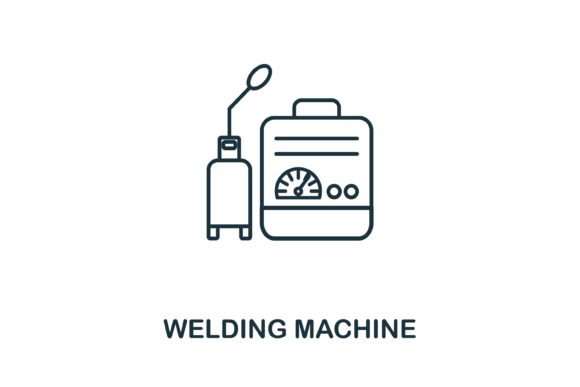 Welding Machine Icon for Graphics and Icons