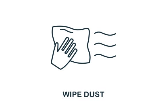 Wipe Dust Icon: Graphics and Icons for Real Projects